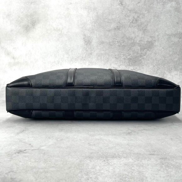 Authentic Louis Vuitton Damier Graphite Porte Document Voyage Briefcase Mens - Picture 7 of 15